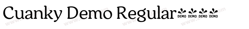 Cuanky Demo Regular字体转换